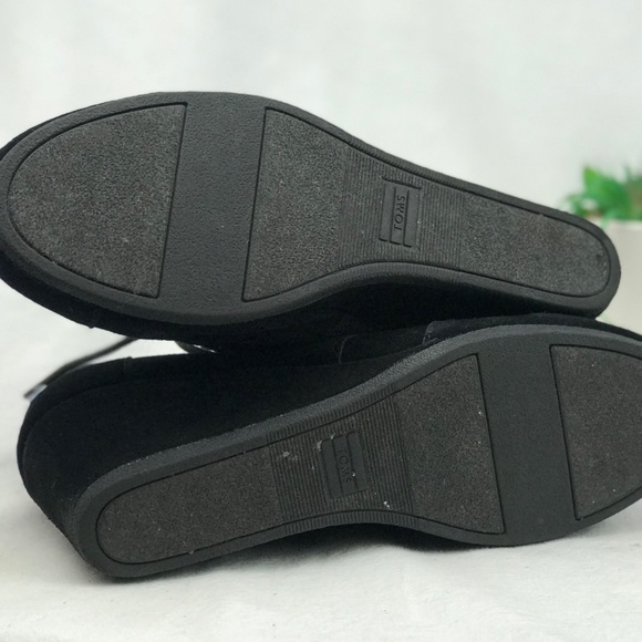 SOLD-TOMS 'Desert' black lace up booties Size 10 - Picture 6 of 8